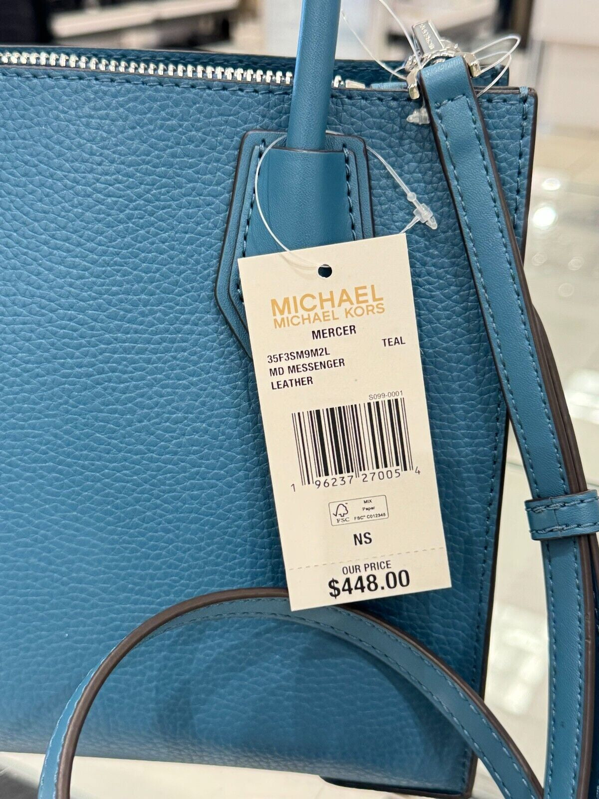 Michael Kors MERCER Medium Satchel Shoulder Messenger Crossbody Bag